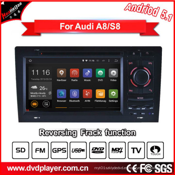 Android GPS Navigatior para Audi A8 / S8 Reproductor de DVD con GPS RDS Bt 3G / WiFi DSP Radio